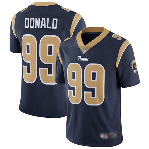 Los Angeles Rams Limited Navy Blue Men Aaron Donald Home Jersey NFL Football #99 Vapor Untouchable->los angeles rams->NFL Jersey